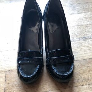Heeled Patent Loafers